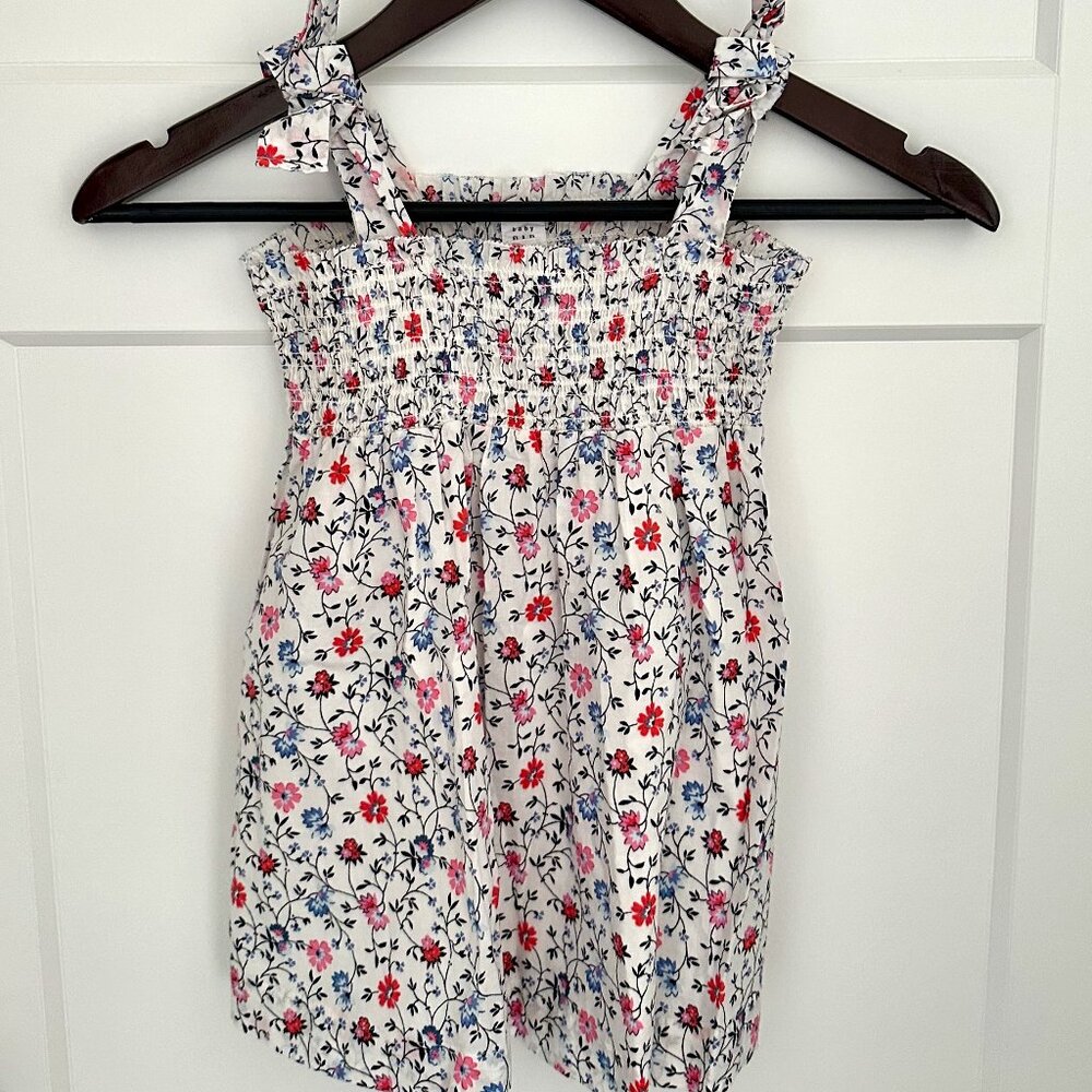 NWOT Baby GAP 2T Floral Dress - Red, Blue, Pink and White